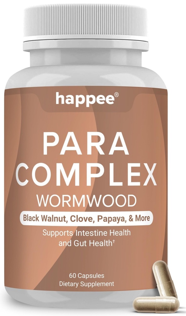 ParaComplex Intestinal Guard for Humans - para Puge Herbal Cleanse for Gut Health & Digestive Balance - με Wormwood, Μαύρο Καρύδι, Σκόρδο & Περισσότερα - 60 κάψουλες