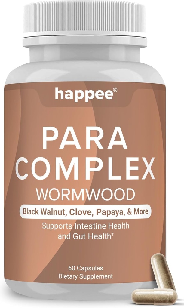 ParaComplex Intestinal Guard for Humans - para Puge Herbal Cleanse for Gut Health & Digestive Balance - με Wormwood, Μαύρο Καρύδι, Σκόρδο & Περισσότερα - 60 κάψουλες