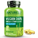 NATURELO Vegan DHA - Ωμέγα 3 Έλαιο από άλγη - Συμπλήρωμα για τον εγκέφαλο, την καρδιά, τον σύνδεσμο, την υγεία των ματιών - Παρέχει απαραίτητα λιπαρά οξέα για γυναίκες, άνδρες και παιδιά - Συμπληρώνει προγεννητικές βιταμίνες - 60 Softgels