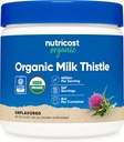 Nutricost Organic Milk Thittle (Silybum Marianum) 8 oz ανά εμπορευματοκιβώτιο (Άγευστο) - Μη ΓΤΟ, Χωρίς γλουτένη