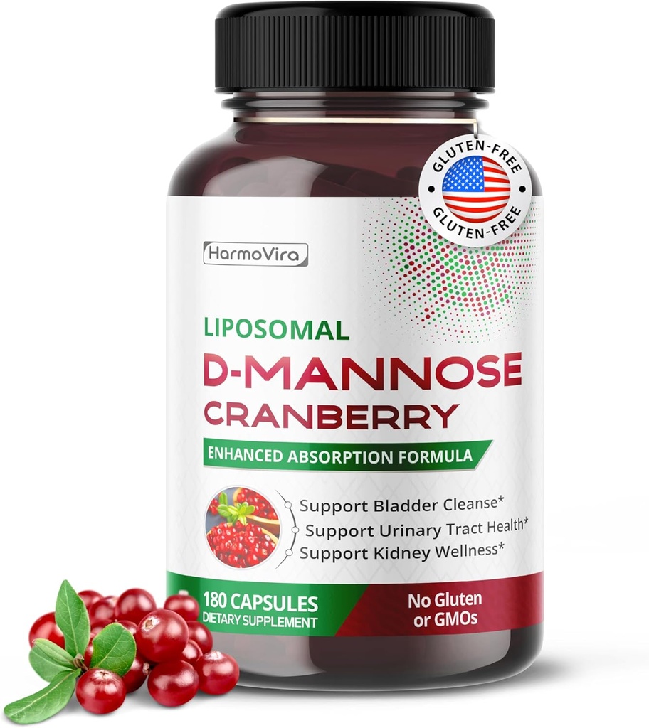 Liposomal D-Mannose Cranberry συμπλήρωμα – 180 κάψουλες 