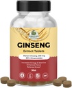 Amazing Botanicals Panax Ginseng Extract Tablets - 200mg Πολύ ισχυρό 80% Ginsenosides for Energy & Relaxation - Φυσικό συμπλήρωμα βοτάνων για γνωστικό ενισχυτή - 30 δισκία