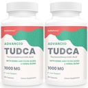 Συμπληρώματα ήπατος TUDCA 1000 mg-αλάτια για τον καθαρισμό του ήπατος Detox-Milk Thetle Herbal Blend με Fulvic και Humic Acid για το συκώτι, δυσπεψία,120 κάψουλες Vegan