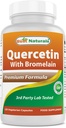 Best Naturals Quercetin with Bromelain Veggie Capsule - 800mg Quercetin & 165 mg Bromelain (2400 GDU/g), 120 Count