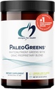 Designs for Health PaleoGreens - Over 90% Organic Green Shake Powder with Vegetables, Berries, Enzymes + Antioxidants - Non-GMO, Drink Mix, Lemon-Lime Flavor (30 Servings / 270g)