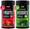 Συμπλήρωμα φρούτων και λαχανικών - High Fiber Supplement for Immunity, Gut & Energy - Super Reds & Super Greens Supplements with Marshmallow Root - 240 Reds and Super Greens Powder Superfood Capsles