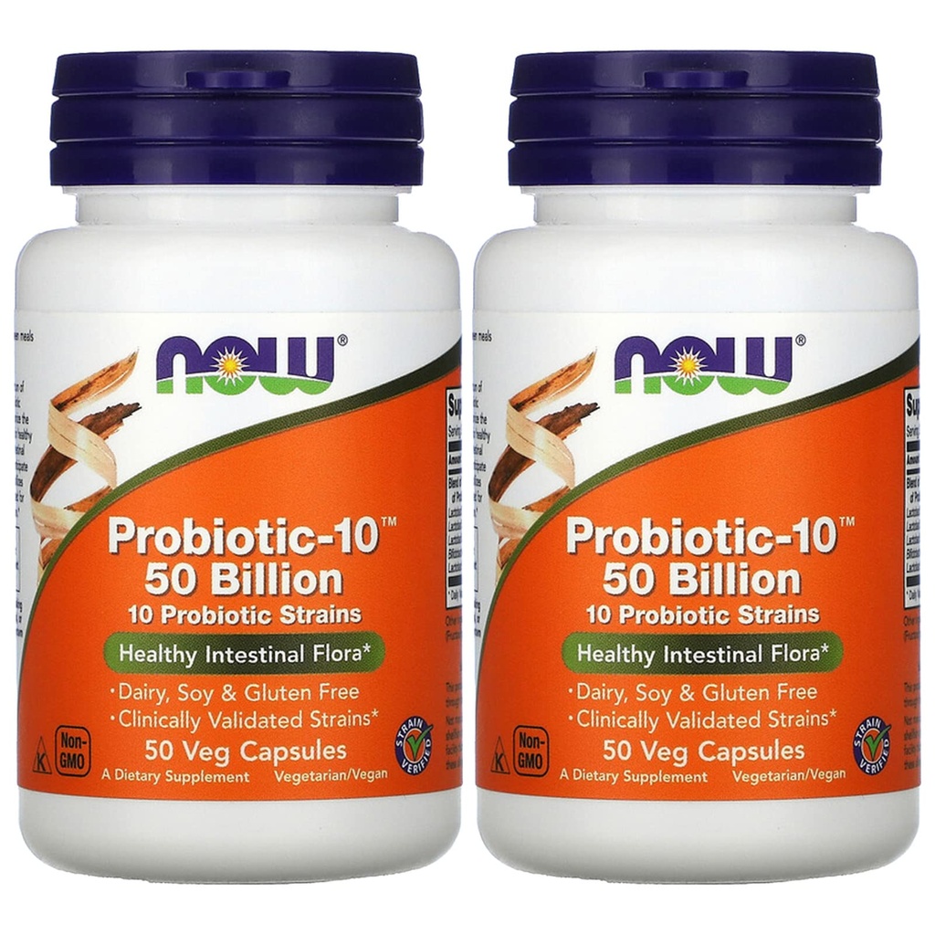 Probiotic10 50 δισεκατομμύρια - τώρα τρόφιμα - 50 - VegCap - (πακέτο του 2)