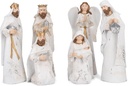 Transpac Distressed White and Gold Tone 7.5 ιντσών Resin Γέννηση Figurines Set of 6