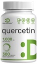 Quercetin 1, 000mg ανά σερβίροντας, 300 κάψουλες – Υγιή συμπληρώματα ανοσοποίησης, υψηλής βιοδιαθέσιμης φλαβονοειδή, φυσικό αντιοξειδωτικό – μη GMO, χωρίς σόγια, χωρίς γλουτένη
