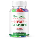 Φυσικό Bliss Gummies - Επίσημη Φόρμουλα - Φυσικό Bliss Hemp Gummies Premium Blind NaturalBliss Gummies 25mg κάνναβη ανά Gummy, 1500mg κάνναβη ανά μπουκάλι Advanced Formula Hemp Extract Gummy (60 Gummies)