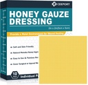 Manuka Honey Gauze Wound Dressing 2" x 2",10 Pack Manuka Honey Wound Care Pads, Medical Grade Honey Landages for Wound Care, Honey Patch for Γρηγορότερη επούλωση από εγκαύματα, γδαρσίματα, κόψιμο και σκάλες