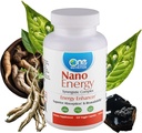 One Planet Nutrition Nano Energy 500 mg Veggie Κάψουλες (120 Services), Συνεργική ανάμειξη Nano Ginseng, Shilajit, Ashwagandha & EGCG, Υποστηρίζει τα επίπεδα ενέργειας, μη GMO, Vegan, Χωρίς γλουτένη