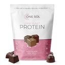One Sol Lean Plant-based Protein Powder, Pea & Brown Rice Protein, Low Carb, Vegan Friendly - Γλουτένη, Λακτόζη, & Χωρίς σόγια - Όχι Προστιθέμενη Ζάχαρη, Μη ΓΤΟ, Καθαρή Διατροφή, Χωρίς Μπλόφα (Σακχαρώδες θαλασσινό αλάτι)