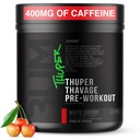 RAW Thuper Thavage Pre Workout Powder - High-Stim Preworkout με Creatine, Beta Alanine, L-Citrulline & Caffeine - Chris Bumstead Gym & Fitness Supplement for Men & Women - White Cherry