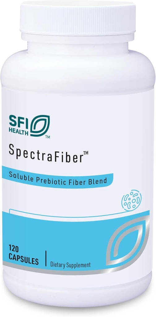 Klaire Labs SFI Health Spectrafiber - Hypoallergenic 9 Διαλυτή Fiber Blend με Apple Pectin & Glucomannan, Χωρίς Ψύλλιο & Χωρίς Γλουτένη (120 κάψουλες)