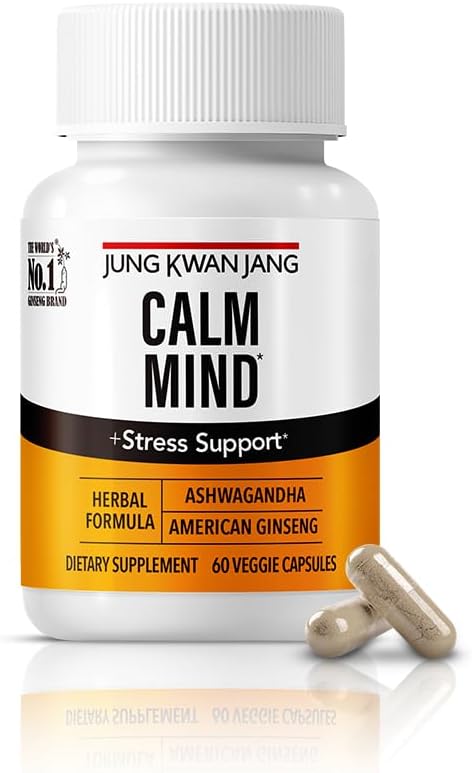 JUNG KWAN JANG Calm Formula με Ashwagandha 300mg, American Ginseng 428mg και L theanine 204mg Συμπλήρωμα - 60 Κάψουλες για άνδρες και γυναίκες