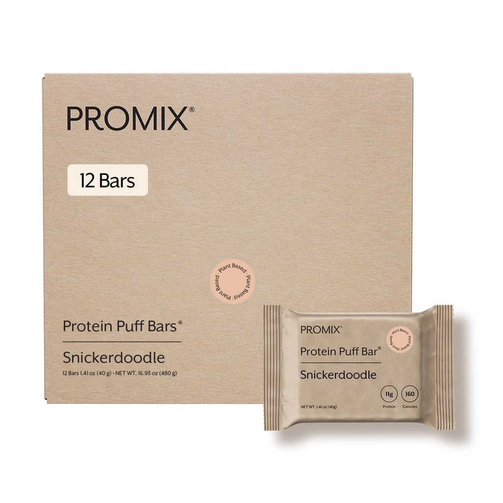 Promix Διατροφή Vegan Protein Puff Bars 