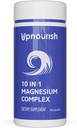 UpNourish Magnesium Supplement - 10 in 1 Magnesium Complex - Full Spectrum Magnesium Mineral Supplements with Glycinate, Citrate, Taurate, Malate, Carbonate, Oxide and More, 240 Vegan Κάψουλες