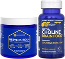 ΦΥΣΙΚΑ STACKS Acetylcholine Brain Food + Resveratrol συμπλήρωμα Bundle - Υποστηρίζει Γνωστική λειτουργία & εγκεφαλική γήρανση * - 120 Σύνολο κάψουλες