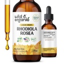 Άγρια & οργανική Rhodiola Rosea Βάμμα - Υποστήριξη Mood - Relaxing Rhodiola συμπλήρωμα - Ρίζα εκχύλισμα Υγρές σταγόνες - Vegan, Ζάχαρη & Αλκοόλ-δωρεάν - 2 fl oz