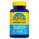 Ενίσχυση της ζωής της φύσης Βιταμίνη D3 2000 IU (50 mcg) - Βιταμίνη D - Υγεία των οστών και ανοσοποιητικό συμπλήρωμα υποστήριξης - Easy-to-Swallow Softgels - 60-Day Εγγύηση, Εργαστήριο Επαληθευμένο - 240 Μερίδες, 240ct