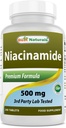 Best Naturals Niacinamide 500mg 240 Tablets (Κατάλληλο για χορτοφάγους) - Μη Flusing Form of Niacin (Vitamin B3)
