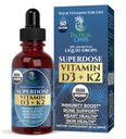 USDA Organic Liquid Vitamin D3 K2 Drops for Adults 