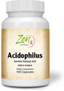 Zen Συμπληρώματα - Acidophilus 500 Million CFU και 4 Strains, Ράφι Σταθερή 100-Caps - Υποστηρίζει την ανακούφιση του περιστασιακού αερίου και δυσκοιλιότητας Plus Συμπτώματα της δυσανεξίας της λακτόζης