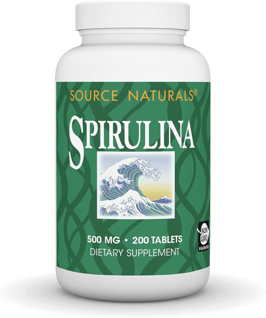 Source Naturals Spirulina - Υποστήριξη ανοσοποιητικού συστήματος - 200 δισκία