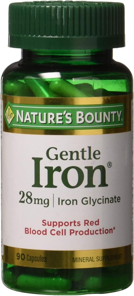 Nature's Bounty Gentle Iron 28 mg 90 Κάψουλες