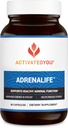 ACTIVATEDYOU AdrenaLife-Ηρεμία και χαλάρωση Συμπληρώματα στήριξης για την ανακούφιση από το στρες, τον ύπνο και την επικεντρωμένη ενέργεια w/Magnesium, βιταμίνη B12, & εκχύλισμα Rhodiola Rosea (90 κάψουλες)