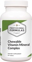 Professional Formulas Chewable Vitamin Mineral Complex – Essential vitamins & minerals in a great tasting honey flavored chewable tablet for use as a daily supplement* – Gluten Free, 90 tablets