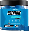 Creatine Monohydrate Gummies για Άνδρες & Γυναίκες-5g Creatine Monohydrate per Serving- Help Increase Strength and Build Mus, Sugar Free, Vegan, Blueberry Flavor, 120 Count