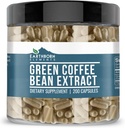 Earthborn Στοιχεία Πράσινο Coffee Bean Extract 200 κάψουλες, καθαρό & μη αραιωμένο, χωρίς πρόσθετα