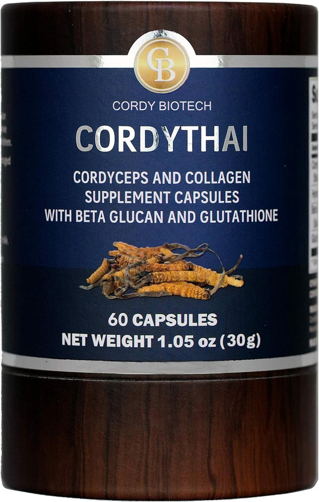 Cordyceps Extract και συμπλήρωμα κολλαγόνου 60 κάψουλες