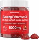 nightnature Evening Primrose Oil Gummies for Women – 1000mg με Black Cohosh Extract – Ορμονική Ισορροπία, PMS & Εμμηνόπαυση Υποστήριξη – Vegan, Χωρίς ζάχαρη, Μη ΓΤΟ