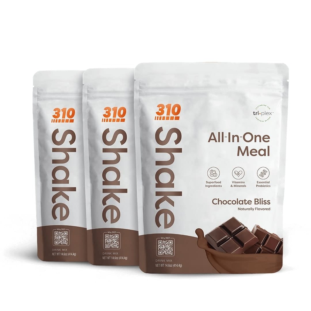 310 Διατροφή – All-In-One Replacement Meal Shake - Νέα Φόρμουλα με Fiber Rich Vegan Superfood Blend - Φυσικό γλυκαντικό - Χαμηλό Carb Shake, Keto & Παλαιοφιλικό - Χωρίς γλουτένη - 26 Ουσιώδεις Βιταμίνες & Ορυκτά - Τριπλή Γεύση