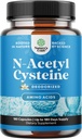 Συμπλήρωμα NAC N-Acetyl Cysteine 600mg - Poent Vegan Υψηλή Απορρόφηση NAC 600mg Κάψουλες Glutathion Precursor για Liver Cleanse Detox & Repair Plus Lung Health and Immunity Support (180ct)