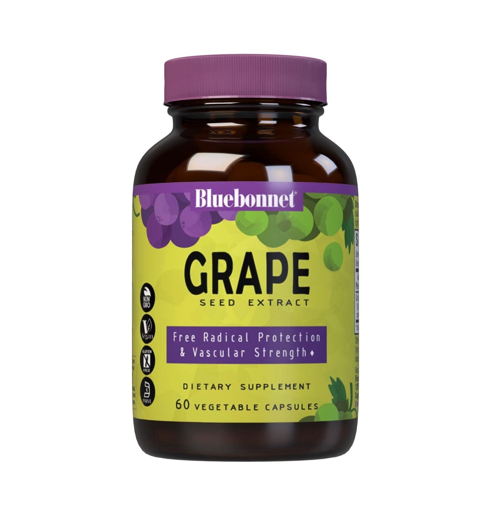 BlueBonnet Super Fruit Grape Extract Supplement, 60 Count, White (743715008403)