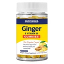 Enzymedica, Ginger & Vitamin B6 Gummies, Υποστήριξη για την περιστασιακή ναυτία & δυσπεψία, υψηλή δραστικότητα, ισοδύναμο με 200 mg εκχύλισμα Ginger, 60 Count