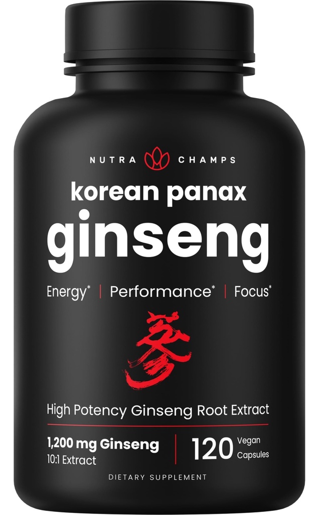 NutraChamps Korean Red Panax Ginseng Κάψουλες 