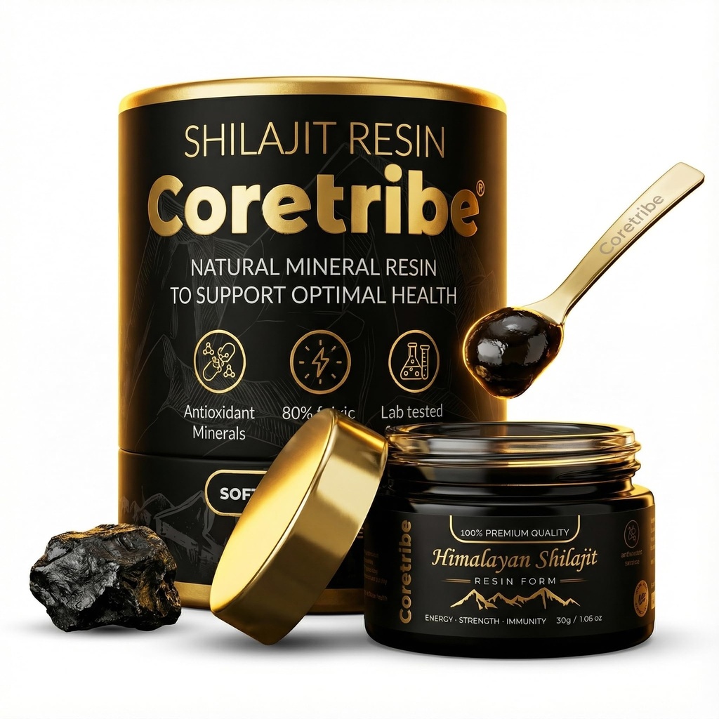 Shilajit Resin – 30g High- Purified Resin with 80% Fulvic Acid,85+ Trace Minerals – Authentic Supplement for Natural Energy, Strength & Immune - Eurofins Lab Tested