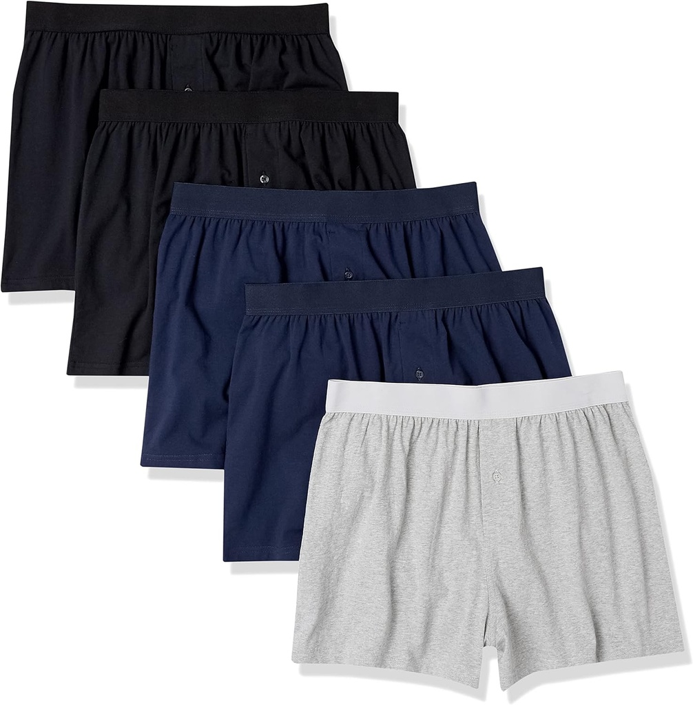 Essentials Cotton Jersey Boxers - Ανδρικά Εσώρουχα, Διαθέσιμο σε Big & Tall, Συσκευασία των 5