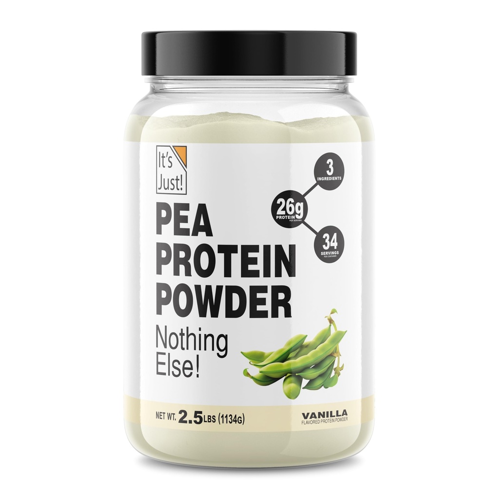 Είναι απλά! Πρωτεΐνη Pea Isolate, Plant Based, Premium Quality, Χωρίς γλουτένη, Vegan, Keto Friendly, Προϊόν του Καναδά, Συσκευασία στις ΗΠΑ (2,5 Λίρες, Βανίλια)
