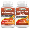 Best Naturals D-Mannose 1500 mg & Magnesium Oxide 500 mg