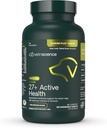 VetriScience Senior 27+ Active Health Chewable Tables, Canine Plus Καθημερινή πολυβιταμίνη για Senior Dogs, Ισορροπημένες Βιταμίνες, Ορυκτά και Αντιοξειδωτικά, Υποστήριξη γήρανσης και ευεξίας, Veggie, 60 Count