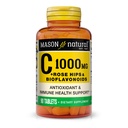 MASON NATURAL Vitamin C 1, 000 mg Plus Rose HIPS και Bioflavonoids Complex - Υποστηρίζει ένα υγιές ανοσοποιητικό σύστημα, αντιοξειδωτικό και ουσιαστικό θρεπτικό συστατικό, 90 δισκία