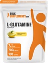 BulkSupplements.com L-Glutamine σκόνη - συμπλήρωμα γλουταμίνης, Amino Acid συμπλήρωμα - Λεμόνι ιταλική γεύση πάγου, 7g ανά υπηρεσία, 700g (1,5 lbs) (πακέτο του 1)