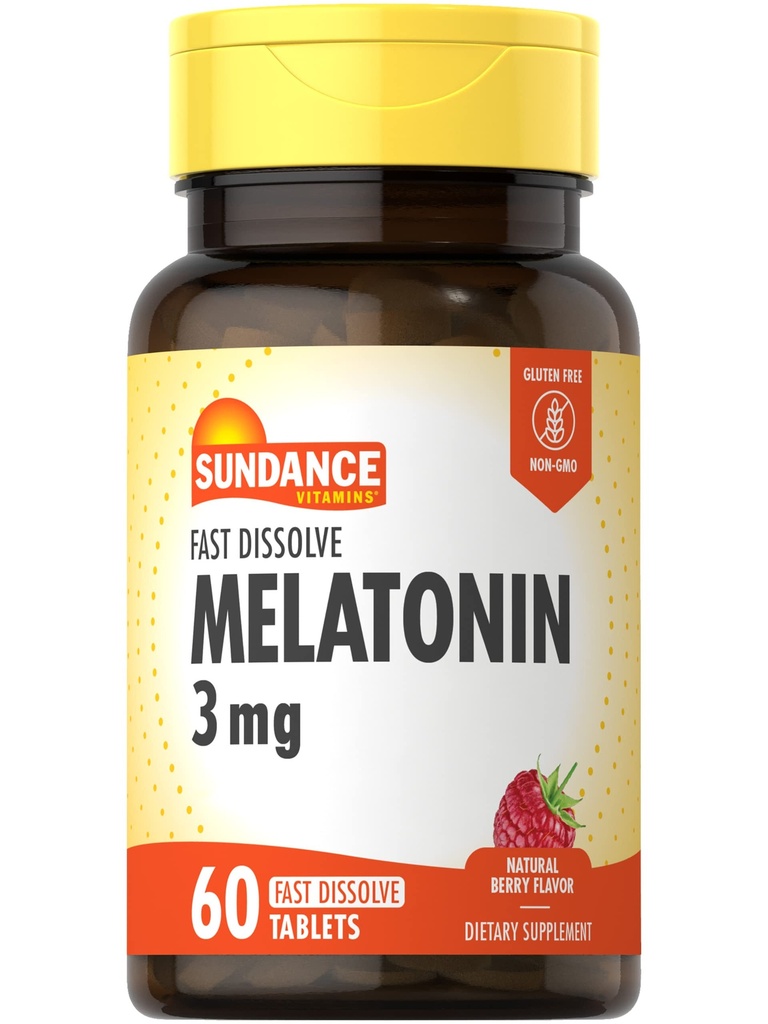 Sundance Melatonin 3mg Γρήγορη διάλυση 