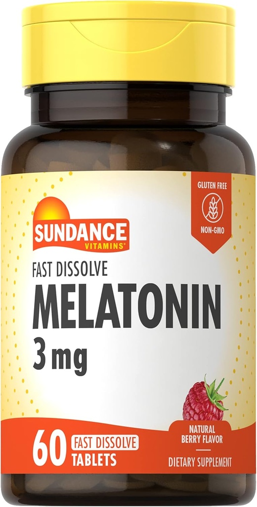 Sundance Melatonin 3mg Γρήγορη διάλυση 